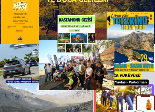 25 Eylül – 5 Ekim Türkiye’de Yapılacak Outdoor Etkinlikleri, Kültür Turları ve Doğa Gezileri