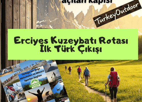 Erciyes Kuzeybatı Rotası İlk Türk Çıkışı