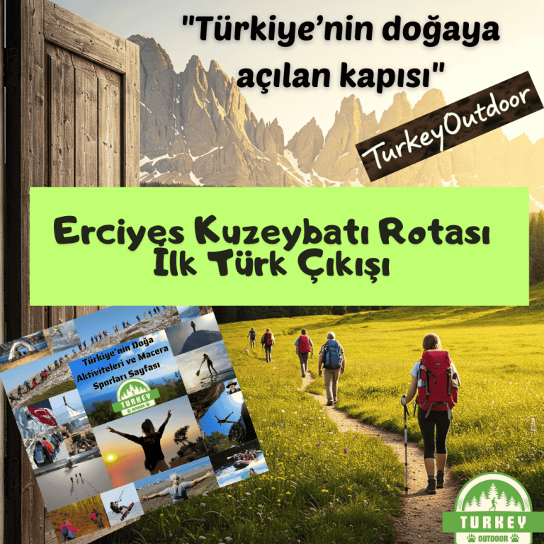 Erciyes Kuzeybatı Rotası İlk Türk Çıkışı