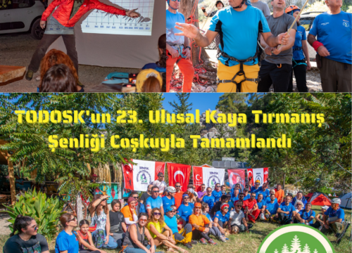 TODOSK’un 23. Ulusal Kaya Tırmanış Şenliği Coşkuyla Tamamlandı
