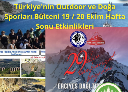 Türkiye’nin Outdoor ve Doğa Sporları Bülteni 19 / 20 Ekim Hafta Sonu Etkinlikleri