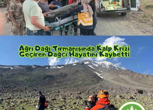 Ağrı Dağı Tırmanışında Kalp Krizi Geçiren Dağcı Hayatını Kaybetti