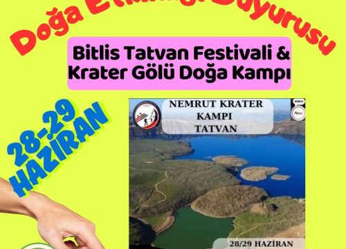 Bitlis Tatvan Festivali & Krater Gölü Doğa Kampı