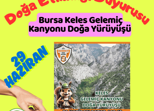 Bursa Keles Gelemiç Kanyonu Doğa Yürüyüşü