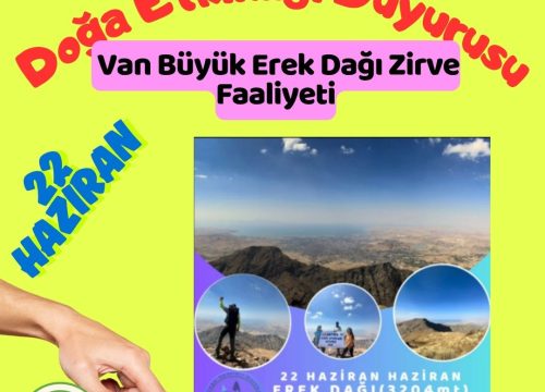 Van Büyük Erek Dağı Zirve Faaliyeti
