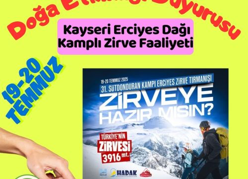 Kayseri Erciyes Dağı Kamplı Zirve Faaliyeti