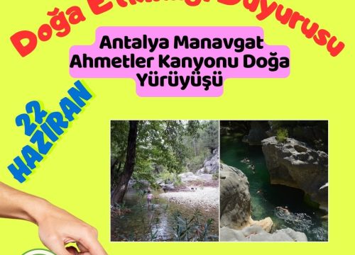 Antalya Manavgat Ahmetler Kanyonu Doğa Yürüyüşü