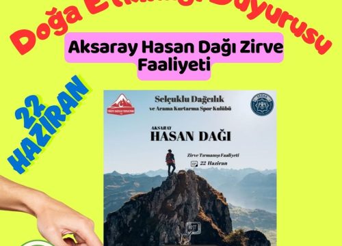Aksaray Hasan Dağı Zirve Faaliyeti