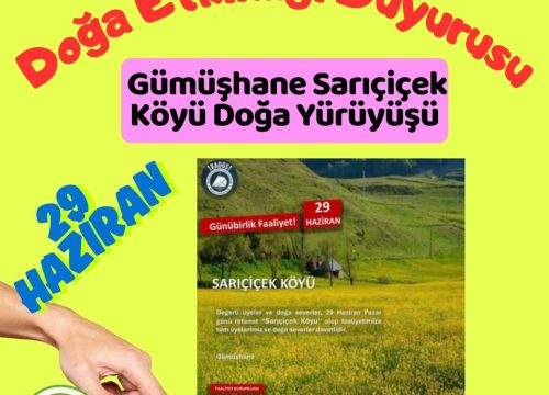Gümüşhane Sarıçiçek Köyü Doğa Yürüyüşü