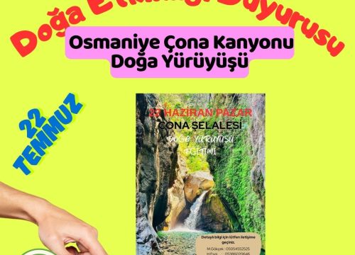 Osmaniye Çona Kanyonu Doğa Yürüyüşü