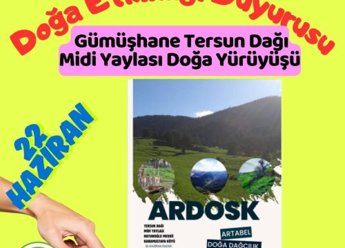 Gümüşhane Tersun Dağı Midi Yaylası Doğa Yürüyüşü
