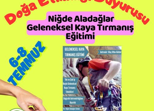 Niğde Aladağlar Geleneksel Kaya Tırmanış Eğitimi