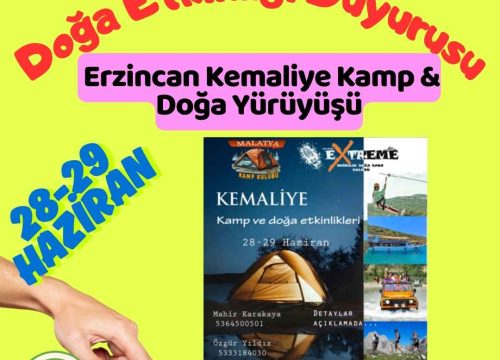 Erzincan Kemaliye Kamp & Doğa Yürüyüşü