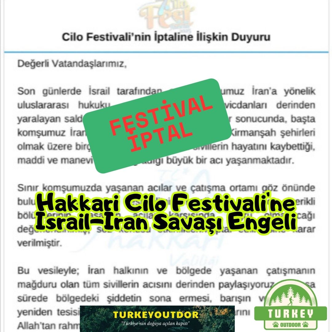Hakkari Cilo Festivaline İsrail İran Savaşı Engeli