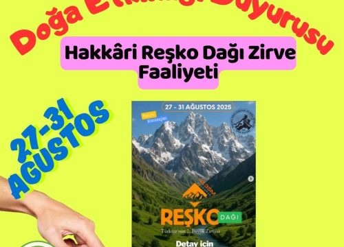 Hakkâri Reşko Dağı Zirve Faaliyeti