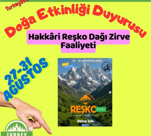 Hakkâri Reşko Dağı Zirve Faaliyeti