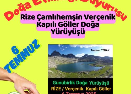 Rize Çamlıhemşin Verçenik Kapılı Göller Doğa Yürüyüşü