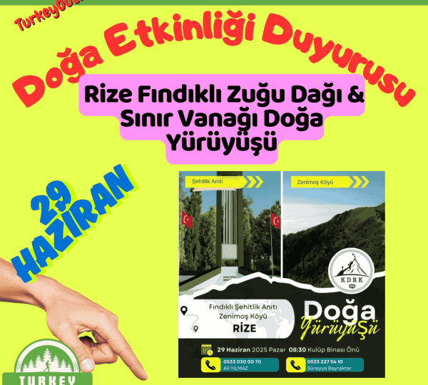 Rize Fındıklı Zuğu Dağı & Sınır Vanağı Doğa Yürüyüşü