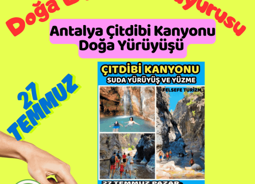 Antalya Çitdibi Kanyonu Doğa Yürüyüşü