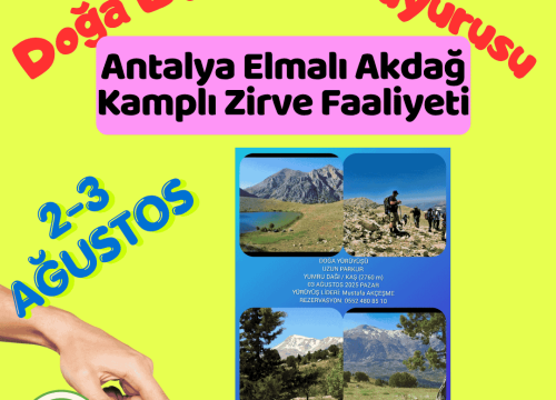 Antalya Elmalı Gömbe Akdağ Kamplı Zirve Faaliyeti