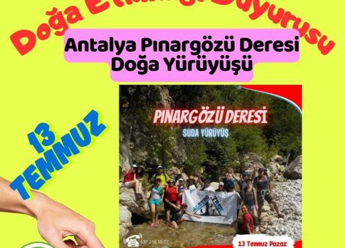 Antalya Pınargözü Deresi Doğa Yürüyüşü