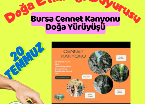 Bursa Cennet Kanyonu Doğa Yürüyüşü