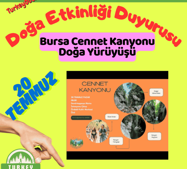 Bursa Cennet Kanyonu Doğa Yürüyüşü