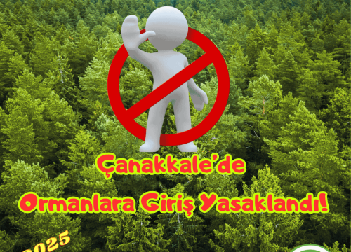 Çanakkale’de Ormanlara Girişler Yasaklandı!