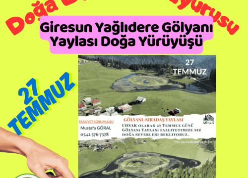 Giresun Yağlıdere Gölyanı Yaylası Doğa Yürüyüşü