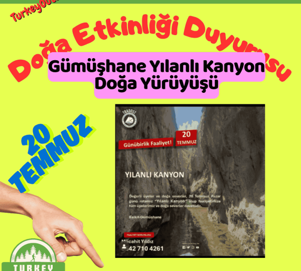 Gümüşhane Yılanlı Kanyon Doğa Yürüyüşü