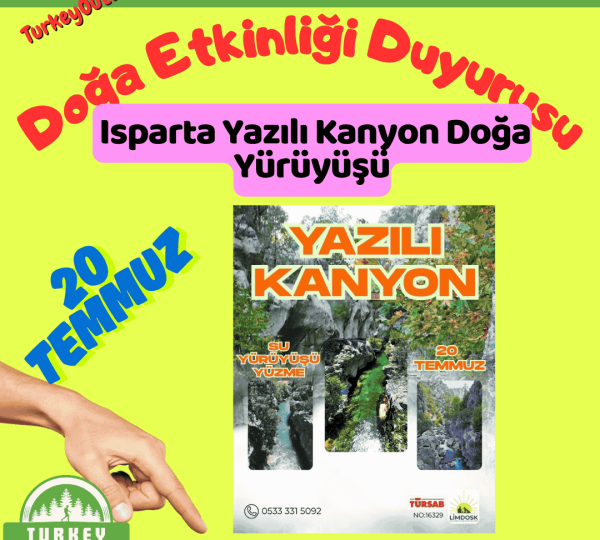 Isparta Yazılı Kanyon Doğa Yürüyüşü