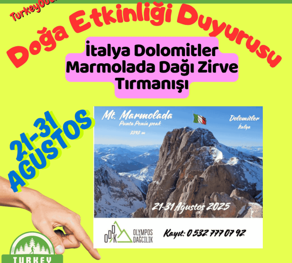 İtalya Dolomitler Marmolada Dağı Zirve Tırmanışı
