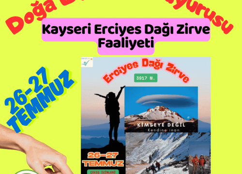 Kayseri Erciyes Dağı Zirve Faaliyeti