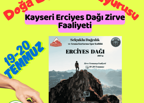 Kayseri Erciyes Dağı Zirve Faaliyeti