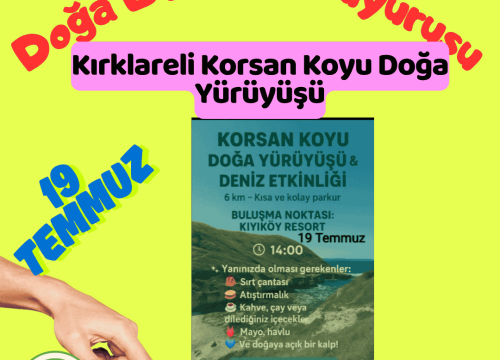 Kırklareli Korsan Koyu Doğa Yürüyüşü