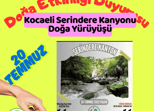 Kocaeli Serindere Kanyonu Doğa Yürüyüşü