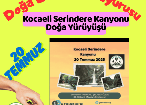 Kocaeli Serindere Kanyonu Doğa Yürüyüşü