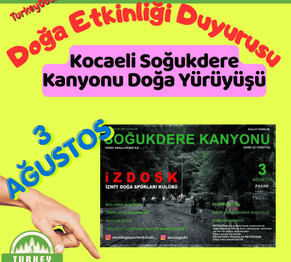 Kocaeli Soğukdere Kanyonu Doğa Yürüyüşü