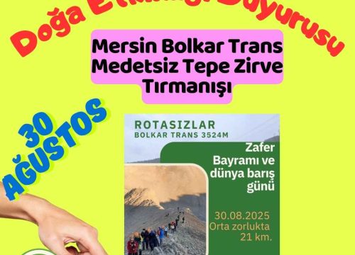 Mersin Bolkar Trans Medetsiz Tepe Zirve Tırmanışı
