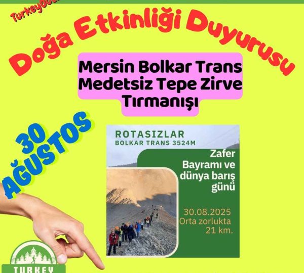 Mersin Bolkar Trans Medetsiz Tepe Zirve Tırmanışı