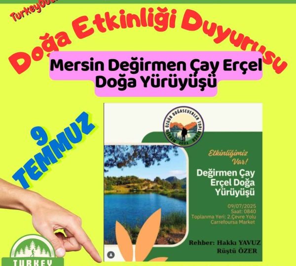 Mersin Değirmen Çay Erçel Doğa Yürüyüşü