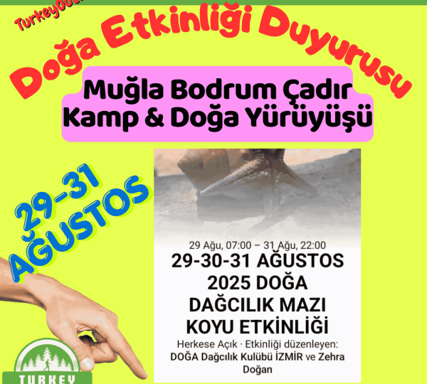 Muğla Bodrum Çadır Kamp & Doğa YürüyüşüKaracaören Kızıldere Kanyonu Doğa Yürüyüşü