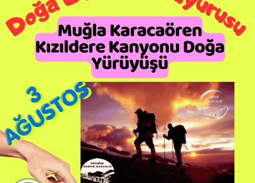 Muğla Karacaören Kızıldere Kanyonu Doğa Yürüyüşü