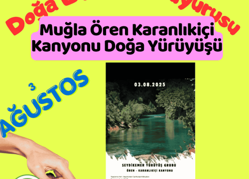 Muğla Ören Karanlıkiçi Kanyonu Doğa Yürüyüşü