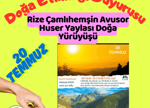 Rize Çamlıhemşin Avusor Huser Yaylası Doğa Yürüyüşü