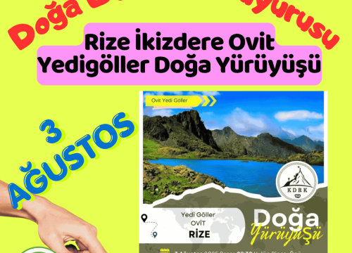 Rize İkizdere Ovit Yedigöller Doğa Yürüyüşü