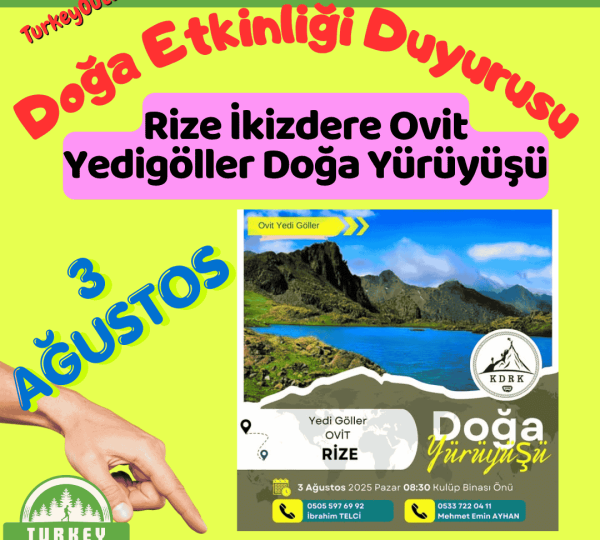Rize İkizdere Ovit Yedigöller Doğa Yürüyüşü