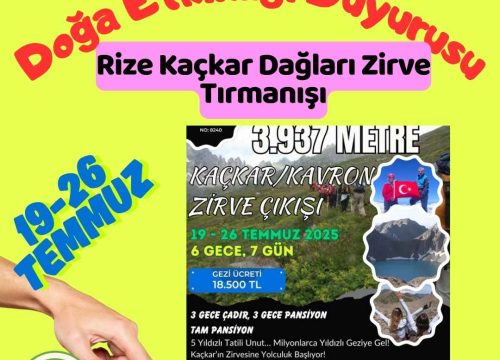 Rize Kaçkar Dağları Zirve Tırmanışı