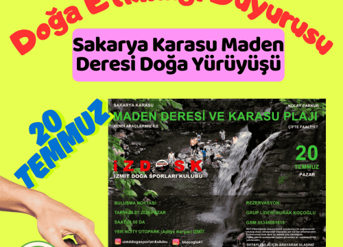 Sakarya Karasu Maden Deresi Doğa Yürüyüşü