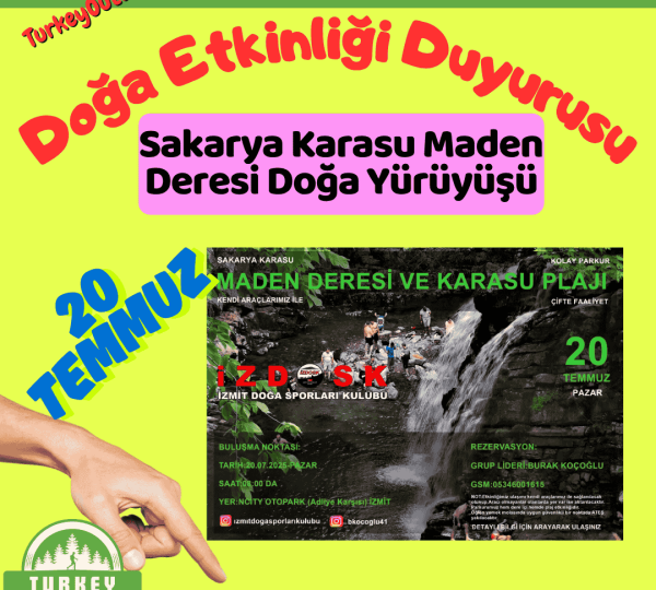 Sakarya Karasu Maden Deresi Doğa Yürüyüşü